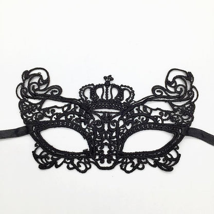 Halloween Props Black Sex Eye Mask Half