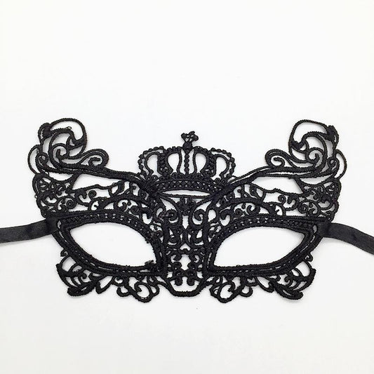 Halloween Props Black Sex Eye Mask Half