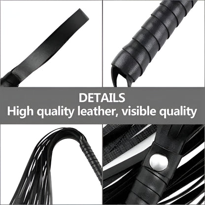 Faux Leather Whips and Rivets for Costume kit