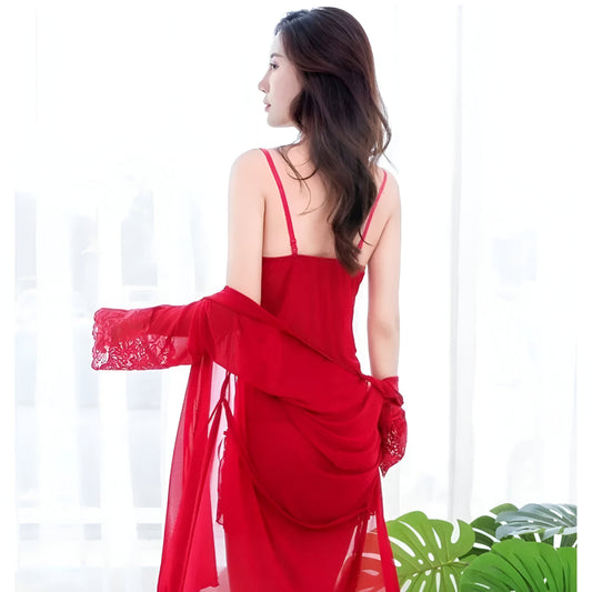 3 piece Nightwear with Gown