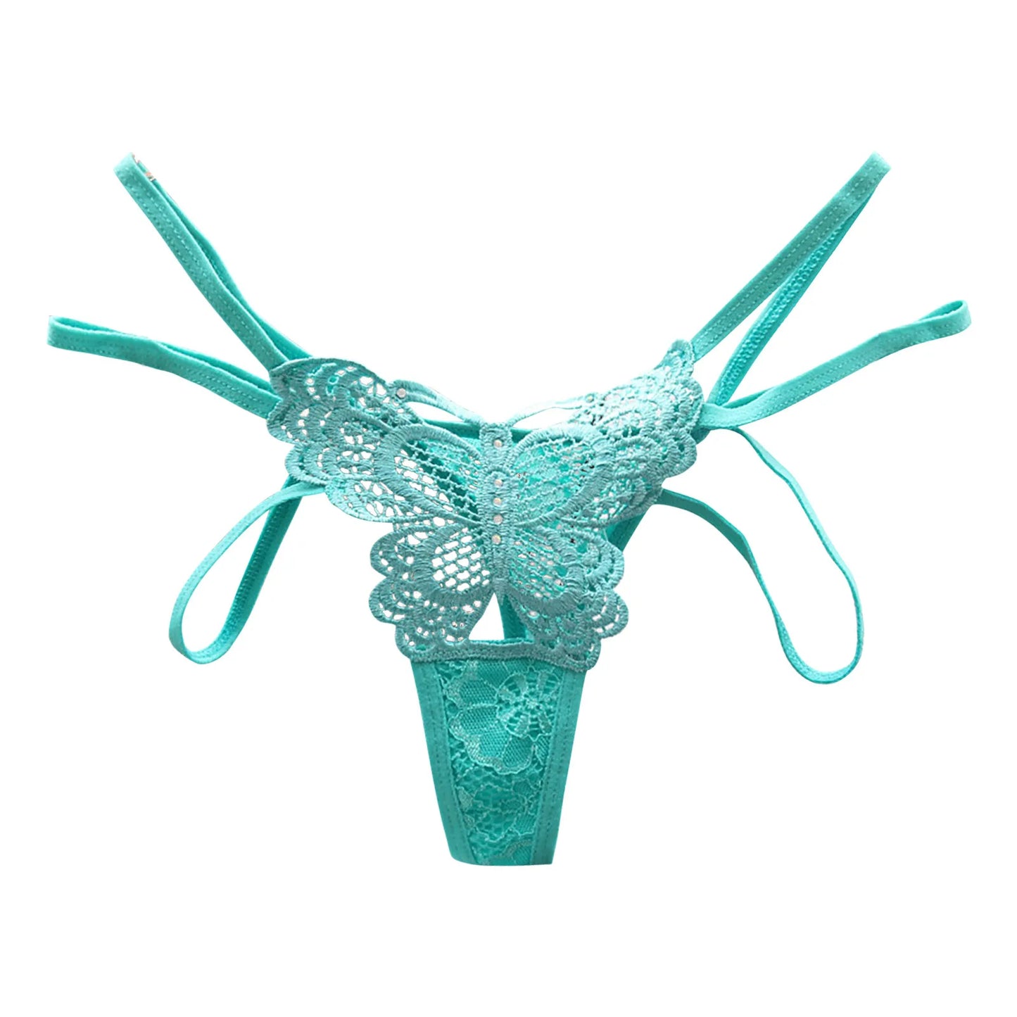 Butterfly Embroidery G-String Thong