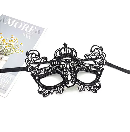 Halloween Props Black Sex Eye Mask Half