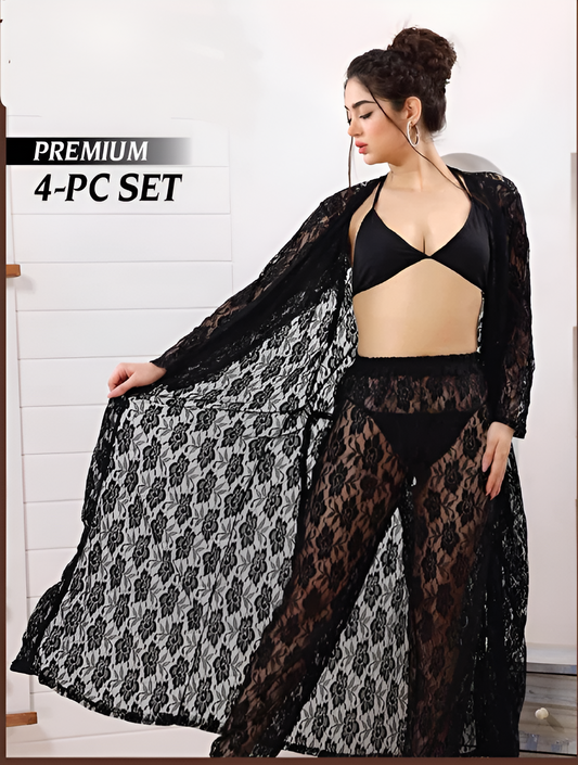 Premium Nightwear 4 Piece Set